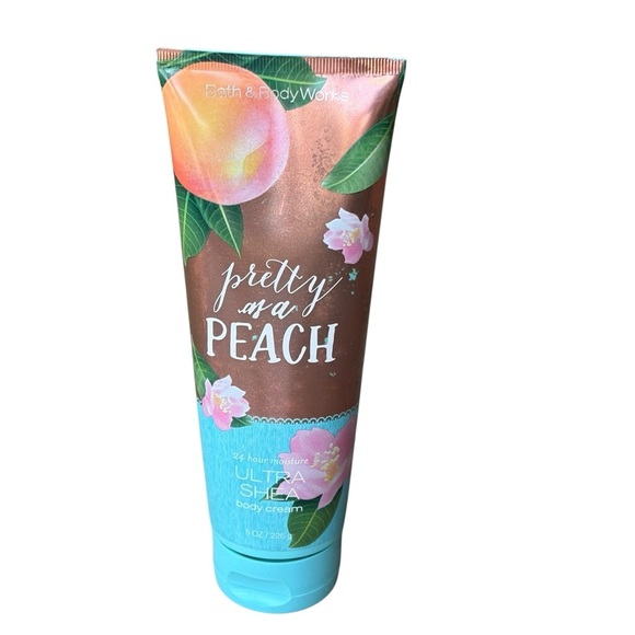 Bath & Body Works Pretty as a Peach Body Cream 8 oz Ultra Shea - Picture 4 of 4
